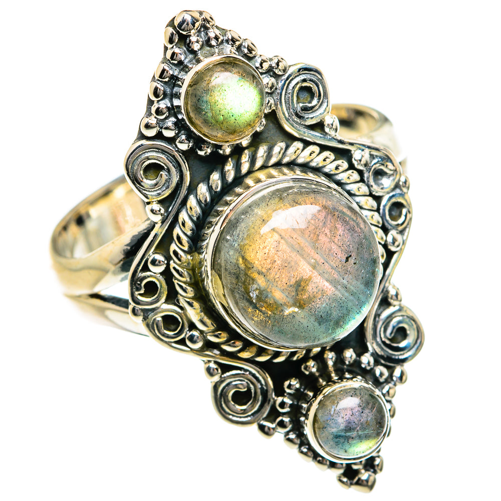 Labradorite Rings handcrafted by Ana Silver Co - RING79012