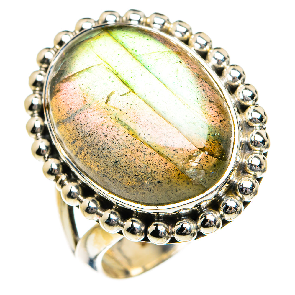 Labradorite Rings handcrafted by Ana Silver Co - RING79013