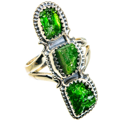 Chrome Diopside Rings handcrafted by Ana Silver Co - RING79018