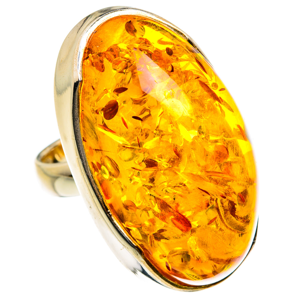 Baltic Amber Rings handcrafted by Ana Silver Co - RING79027