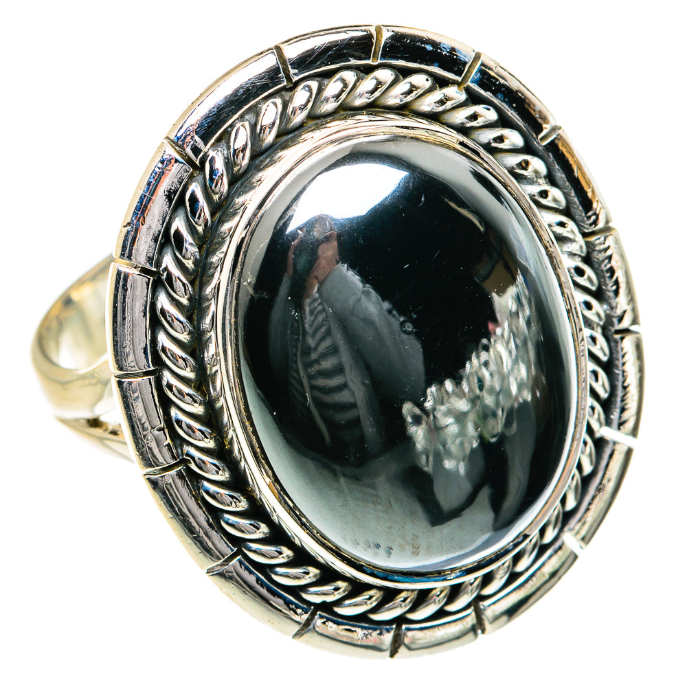Hematite Rings handcrafted by Ana Silver Co - RING79037