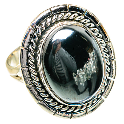 Hematite Rings handcrafted by Ana Silver Co - RING79037