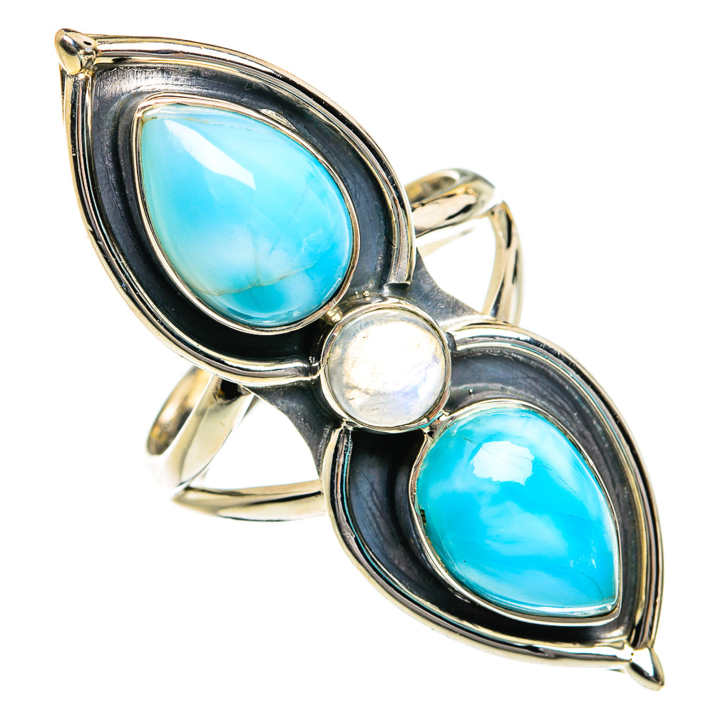 Larimar Rings handcrafted by Ana Silver Co - RING79043
