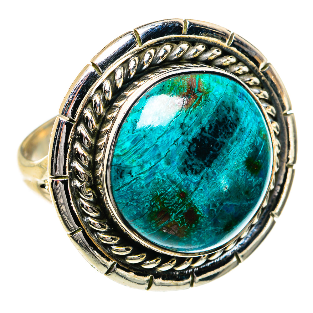 Chrysocolla Rings handcrafted by Ana Silver Co - RING79046