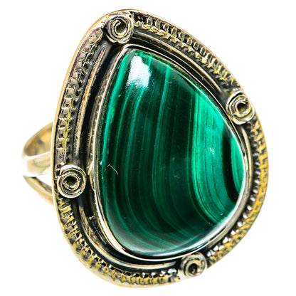 Malachite Rings handcrafted by Ana Silver Co - RING79051