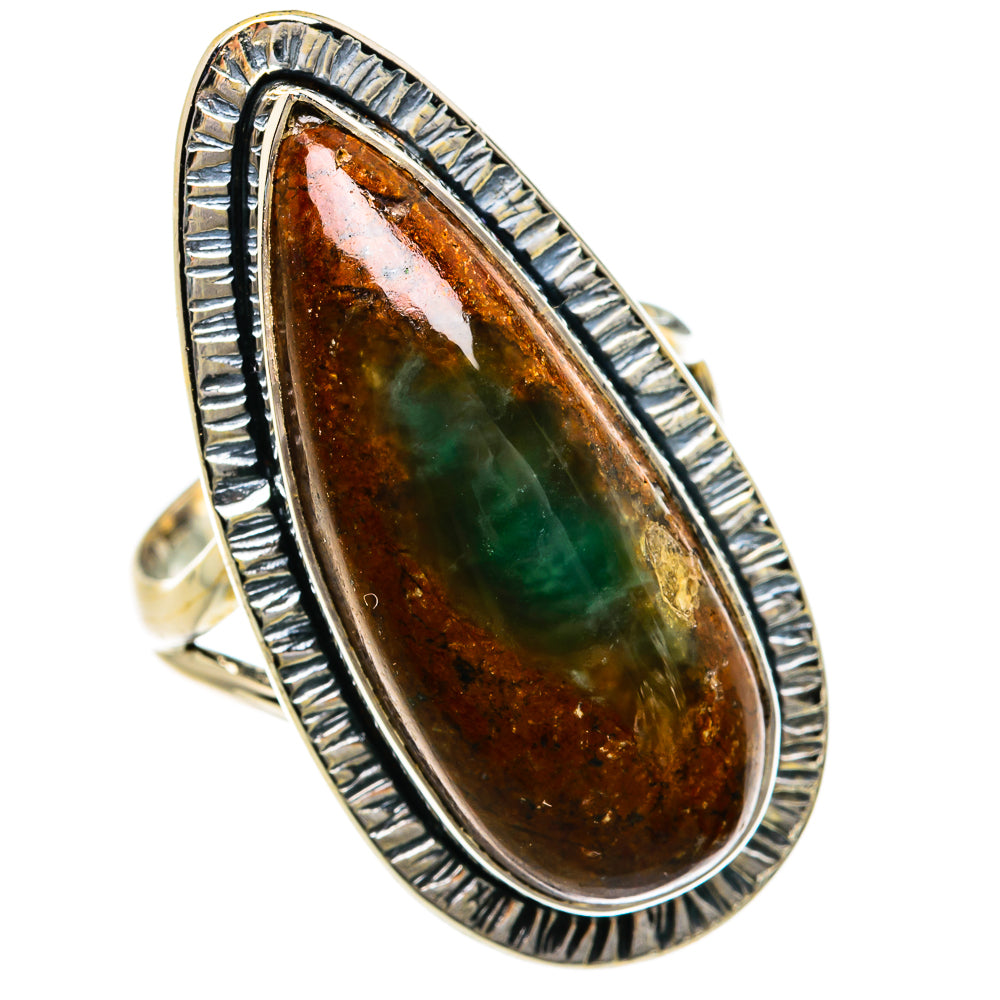Mexican Fire Opal Rings handcrafted by Ana Silver Co - RING79056