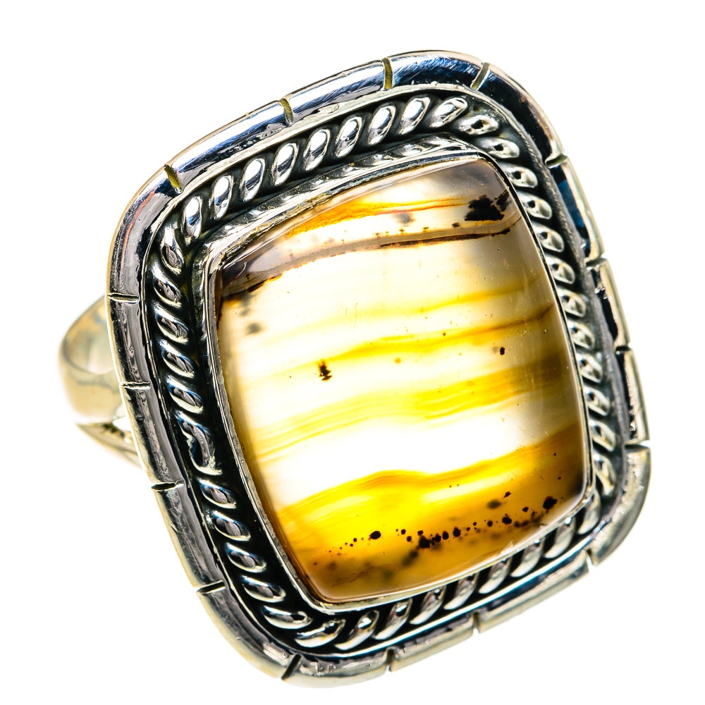 Montana Agate Rings handcrafted by Ana Silver Co - RING79057