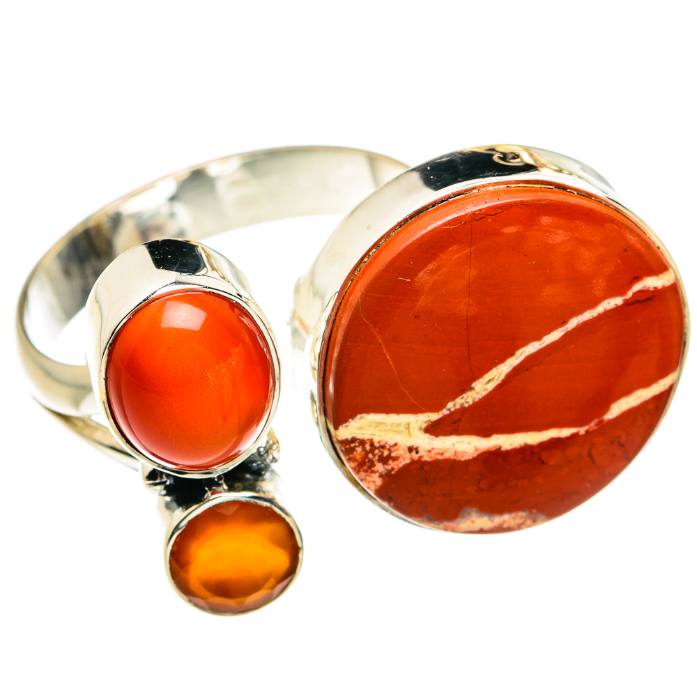 Red Jasper Rings handcrafted by Ana Silver Co - RING79058