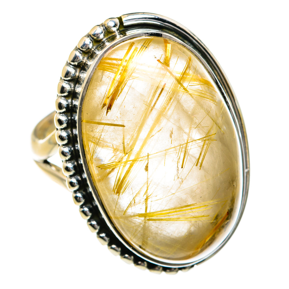 Rutilated Quartz Rings handcrafted by Ana Silver Co - RING79067