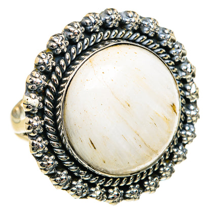 Scolecite Rings handcrafted by Ana Silver Co - RING79068
