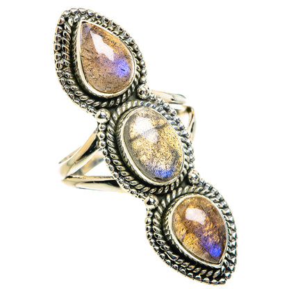 Labradorite Rings handcrafted by Ana Silver Co - RING79073