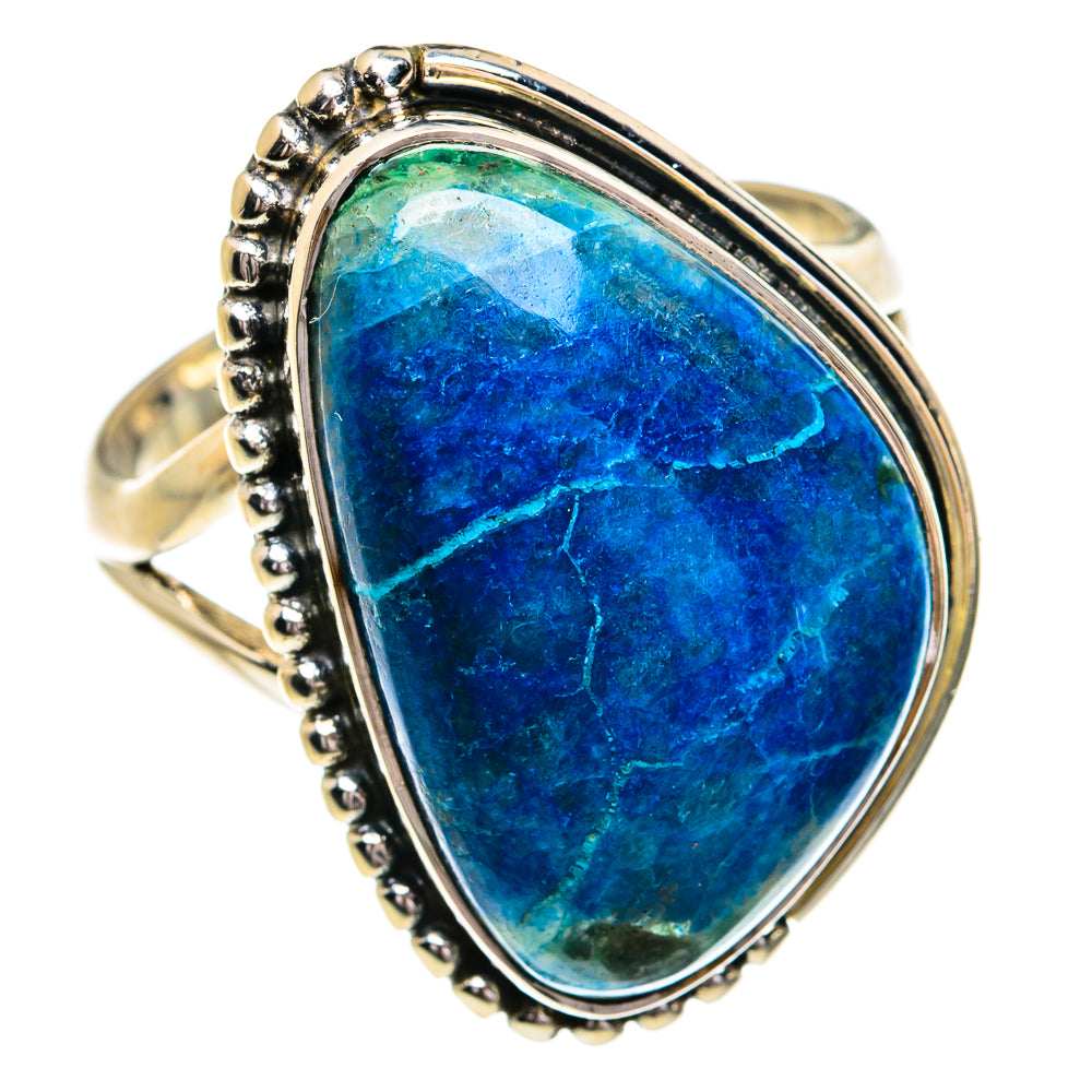 Chrysocolla Rings handcrafted by Ana Silver Co - RING79080