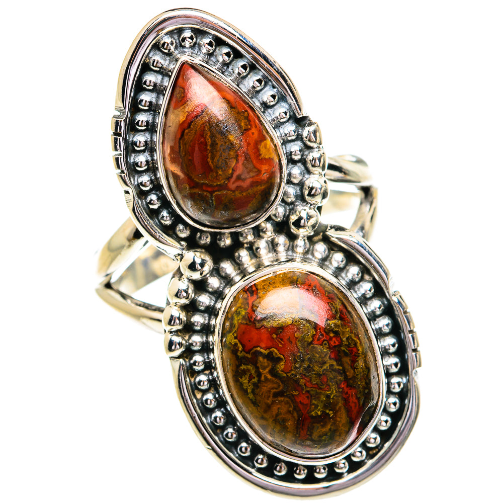 Moroccan Agate Rings handcrafted by Ana Silver Co - RING79086
