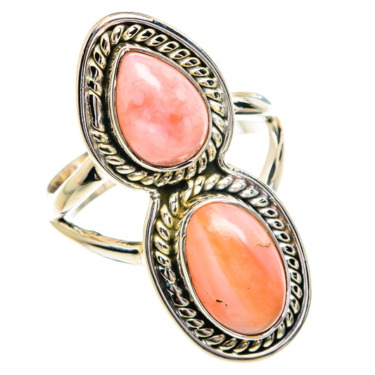 Pink Opal Rings handcrafted by Ana Silver Co - RING79090