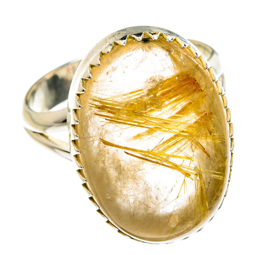 Rutilated Quartz Rings handcrafted by Ana Silver Co - RING79096