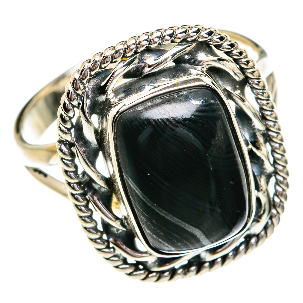 Psilomelane Rings handcrafted by Ana Silver Co - RING79098