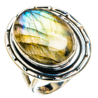 Labradorite Rings handcrafted by Ana Silver Co - RING79102
