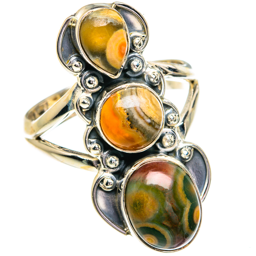 Ocean Jasper Rings handcrafted by Ana Silver Co - RING79103