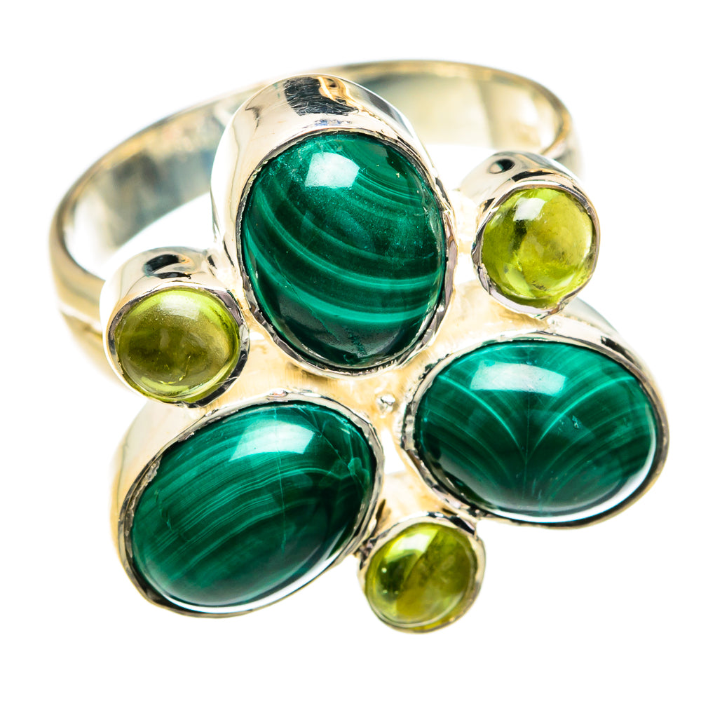 Malachite Rings handcrafted by Ana Silver Co - RING79116