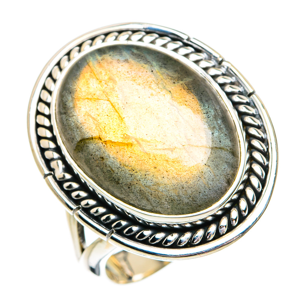 Labradorite Rings handcrafted by Ana Silver Co - RING79120
