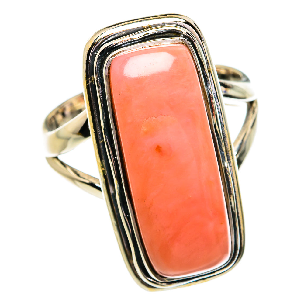 Pink Opal Rings handcrafted by Ana Silver Co - RING79125