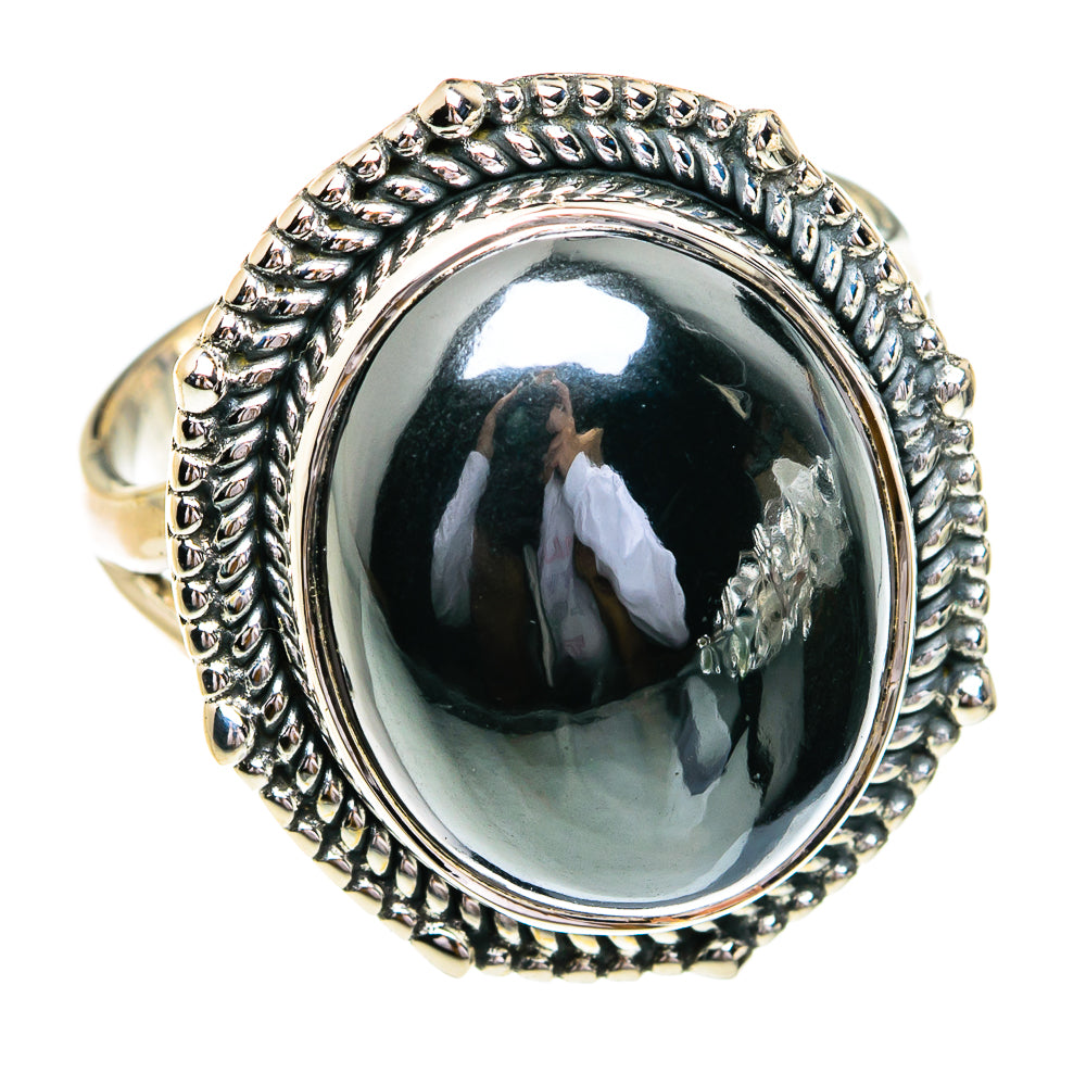 Hematite Rings handcrafted by Ana Silver Co - RING79136
