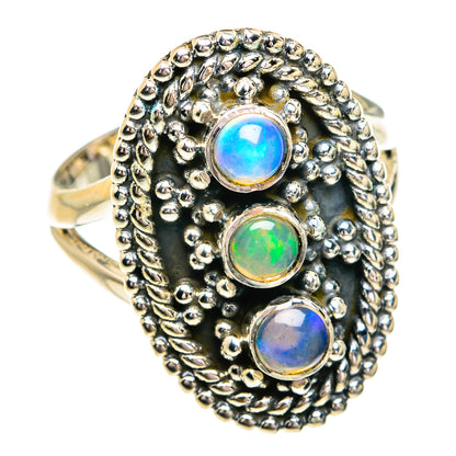 Ethiopian Opal Rings handcrafted by Ana Silver Co - RING79138