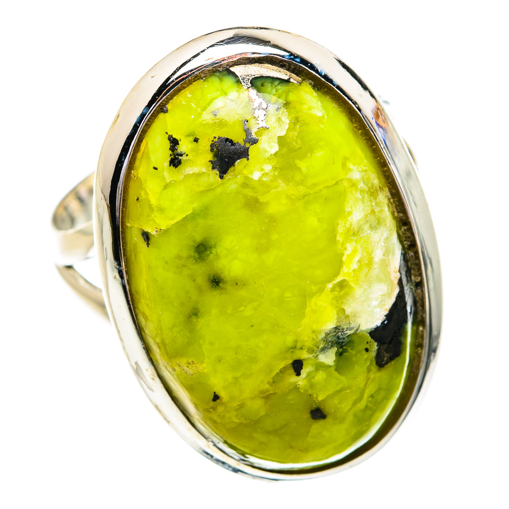 African Green Opal Rings handcrafted by Ana Silver Co - RING79139