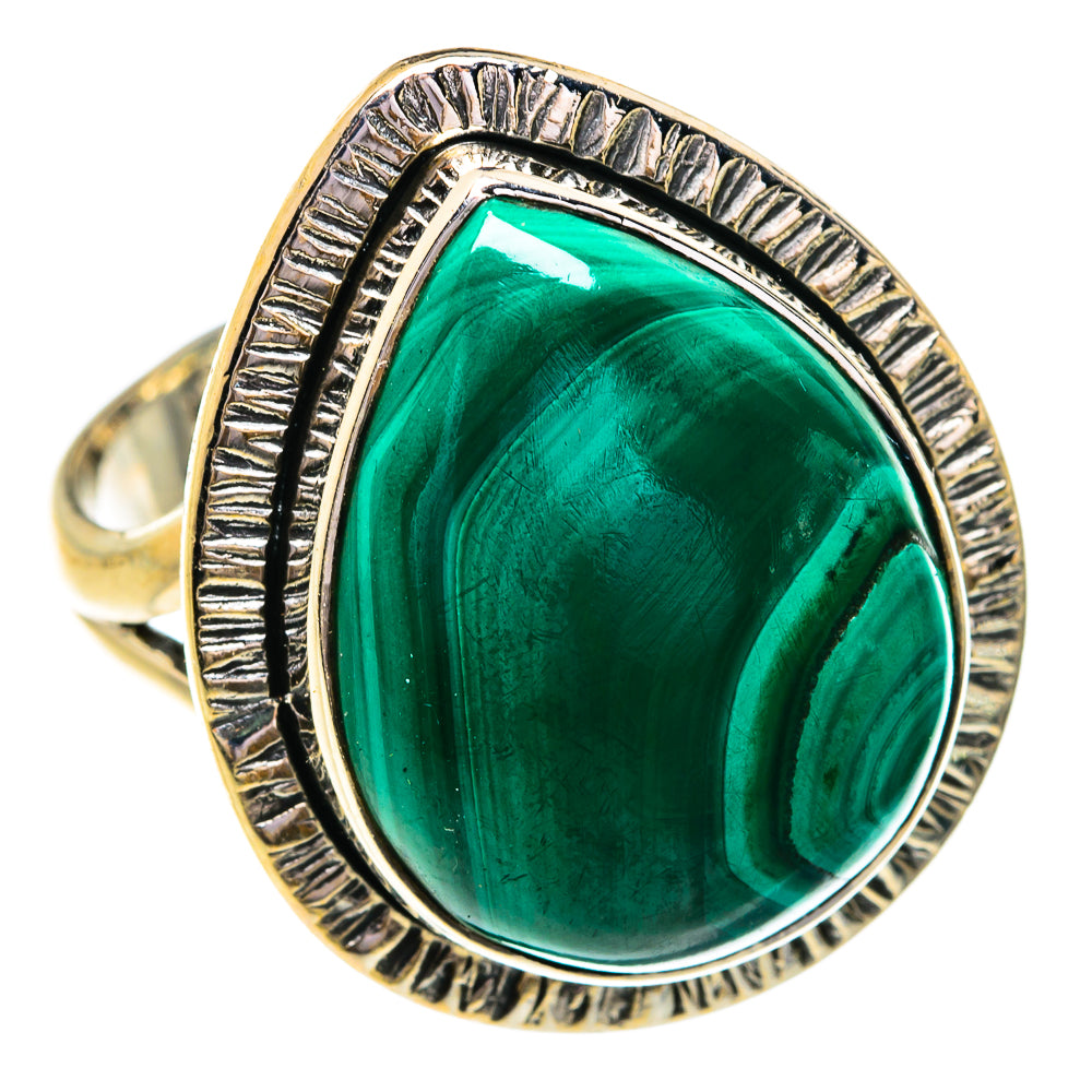 Malachite Rings handcrafted by Ana Silver Co - RING79147