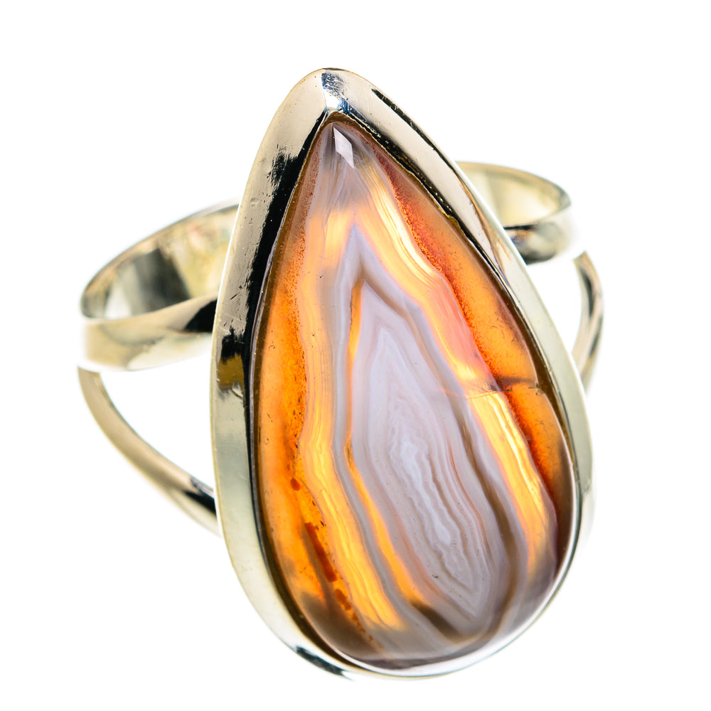 Botswana Agate Rings handcrafted by Ana Silver Co - RING79150