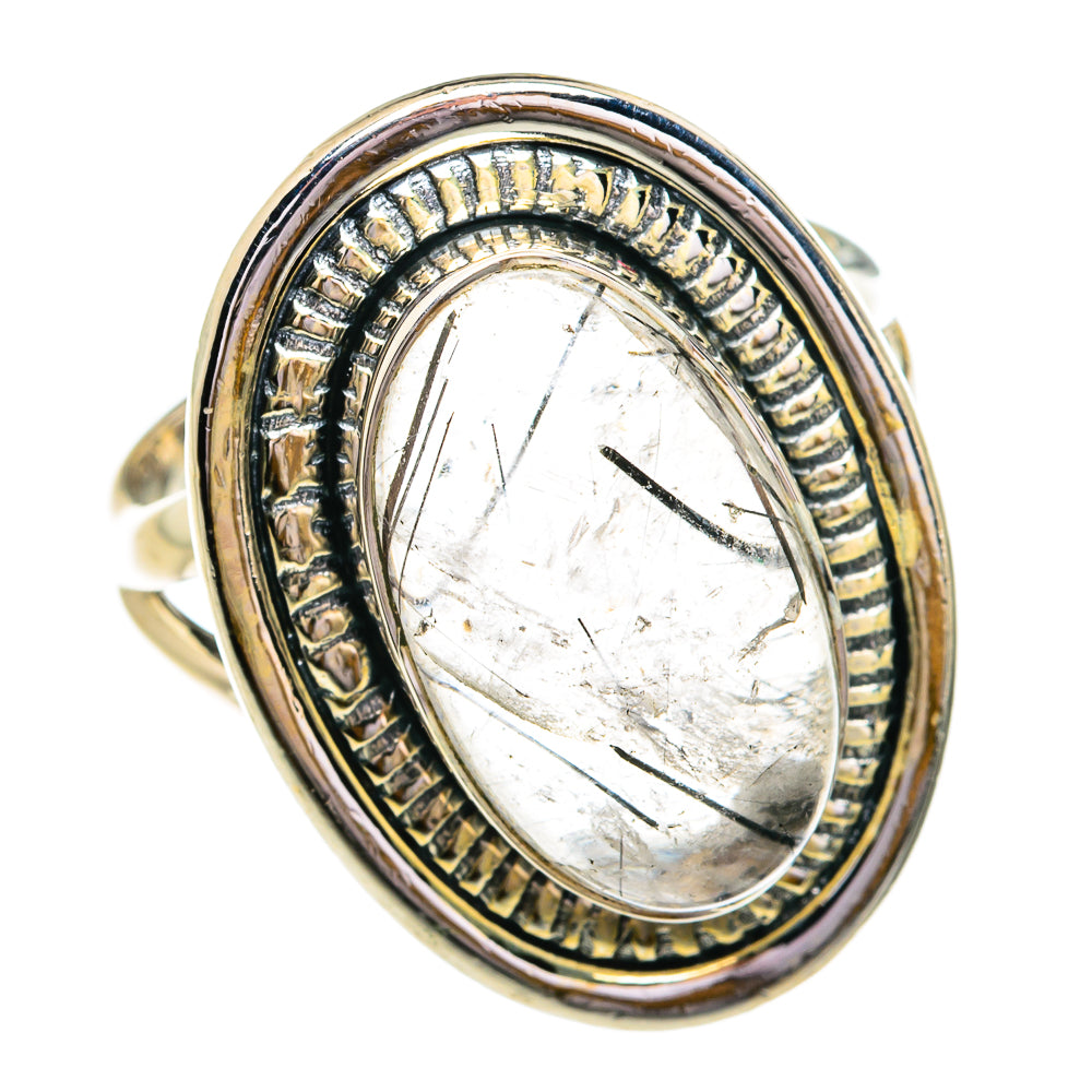 Tourmalinated Quartz Rings handcrafted by Ana Silver Co - RING79162