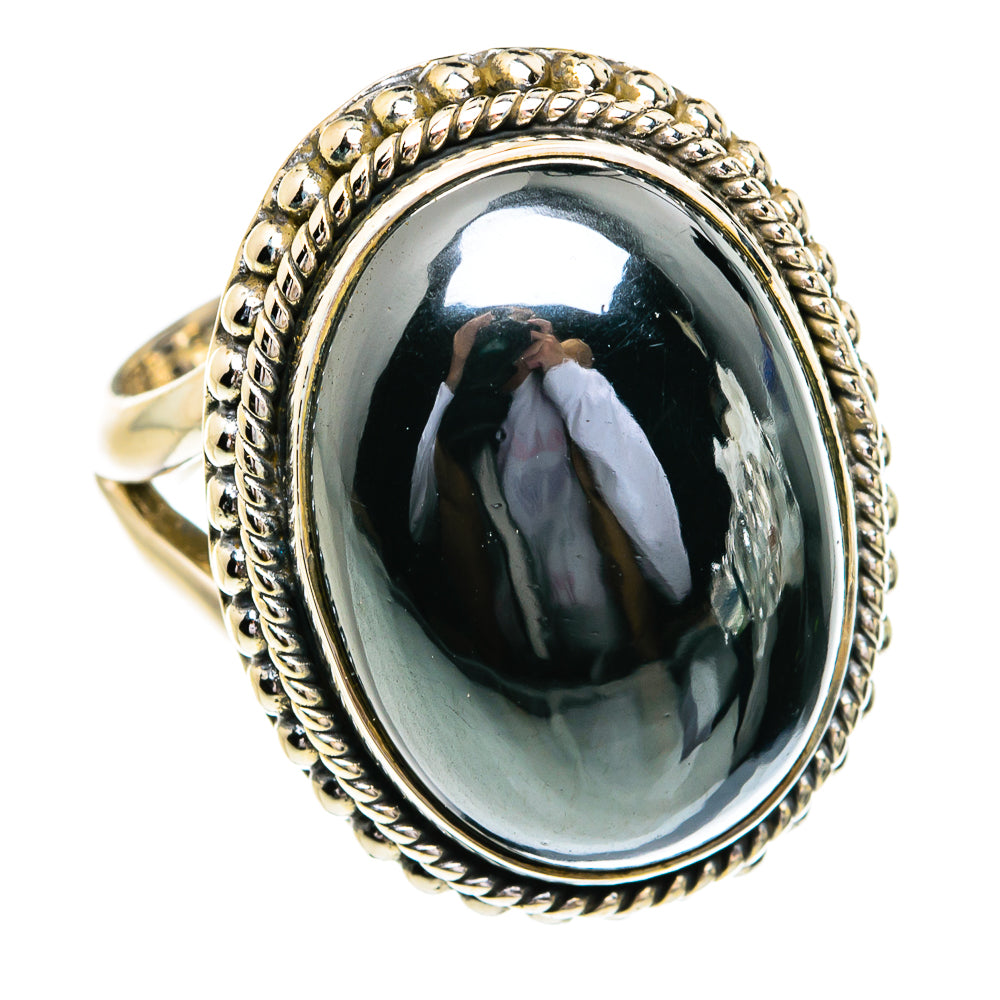 Hematite Rings handcrafted by Ana Silver Co - RING79168