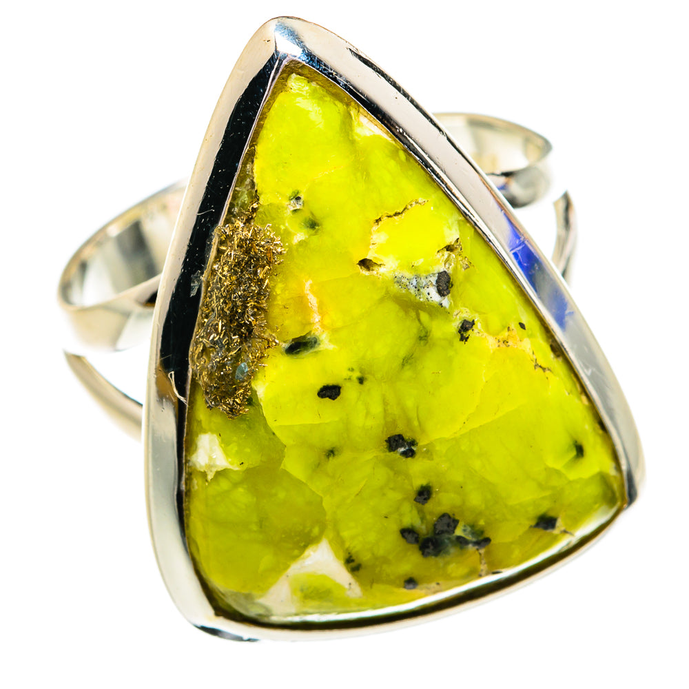 African Green Opal Rings handcrafted by Ana Silver Co - RING79170