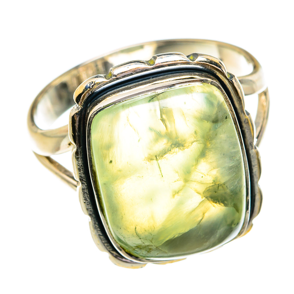 Prehnite Rings handcrafted by Ana Silver Co - RING79179