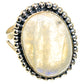 Rainbow Moonstone Rings handcrafted by Ana Silver Co - RING79194