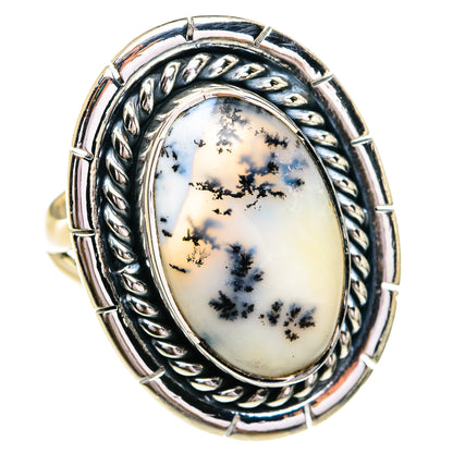 Dendritic Opal Rings handcrafted by Ana Silver Co - RING79195
