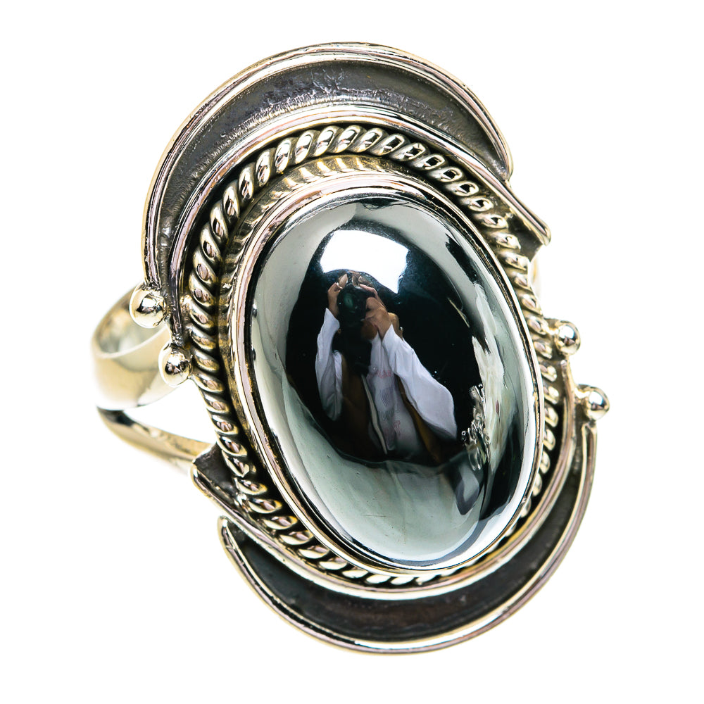 Hematite Rings handcrafted by Ana Silver Co - RING79227