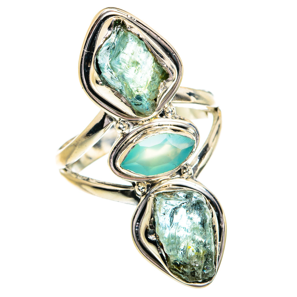 Aquamarine Rings handcrafted by Ana Silver Co - RING79234