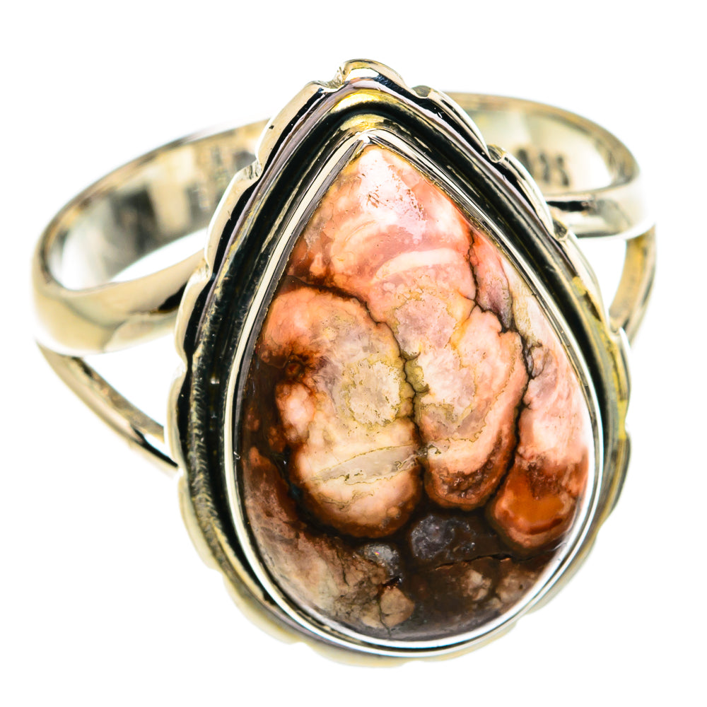 Peanut Wood Jasper Rings handcrafted by Ana Silver Co - RING79240