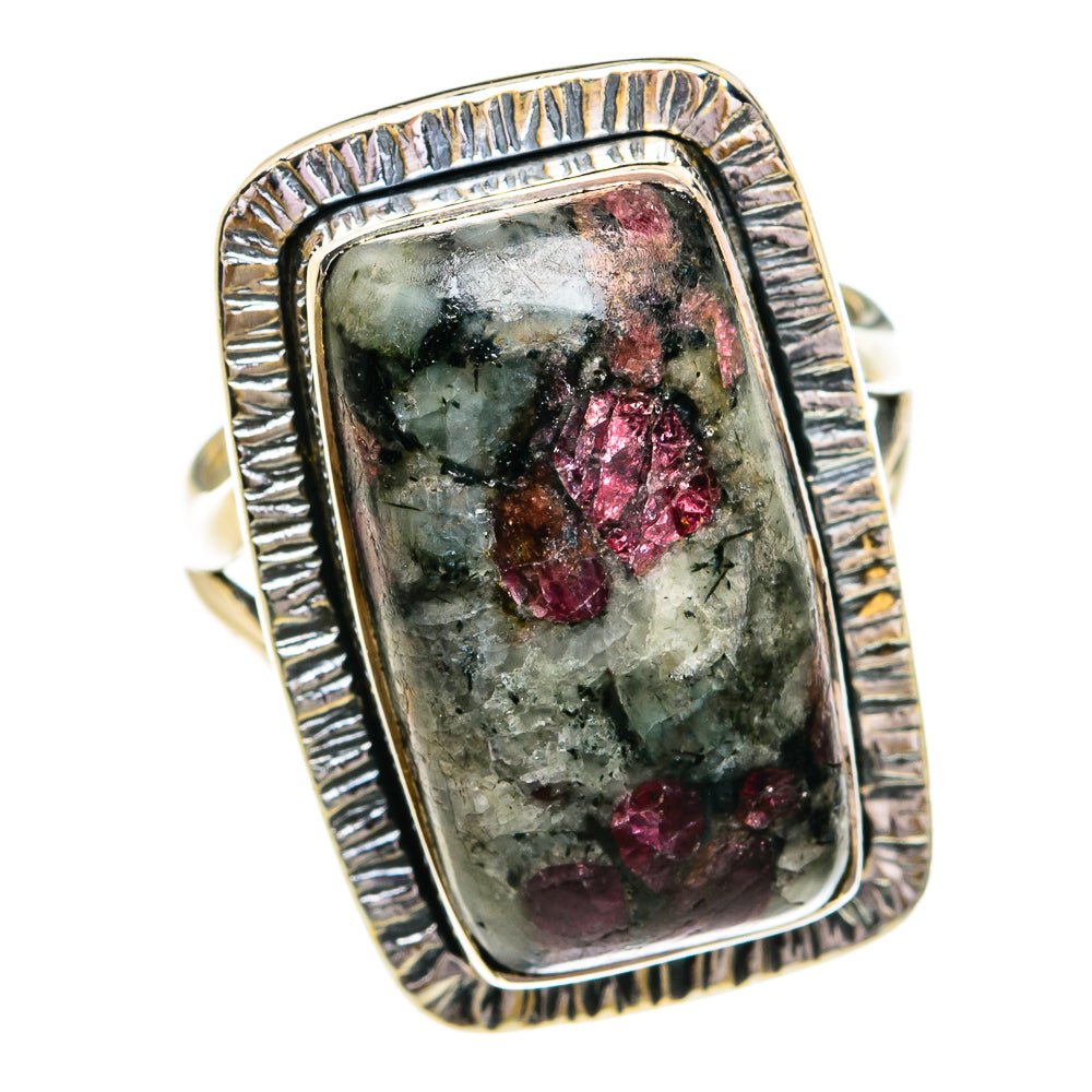 Russian Eudialyte Rings handcrafted by Ana Silver Co - RING79247