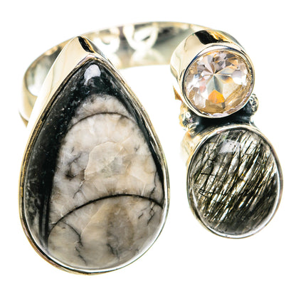 Orthoceras Fossil Rings handcrafted by Ana Silver Co - RING79251
