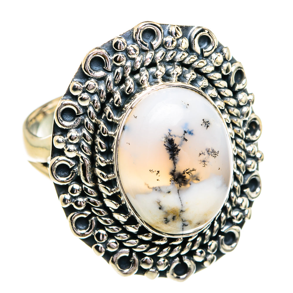 Dendritic Opal Rings handcrafted by Ana Silver Co - RING79252