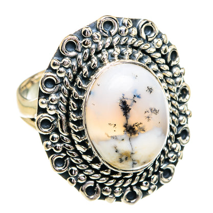 Dendritic Opal Rings handcrafted by Ana Silver Co - RING79252