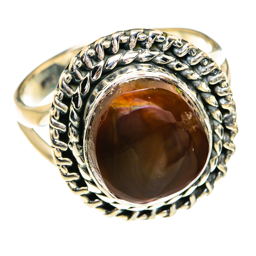 Mexican Fire Agate Rings handcrafted by Ana Silver Co - RING79270