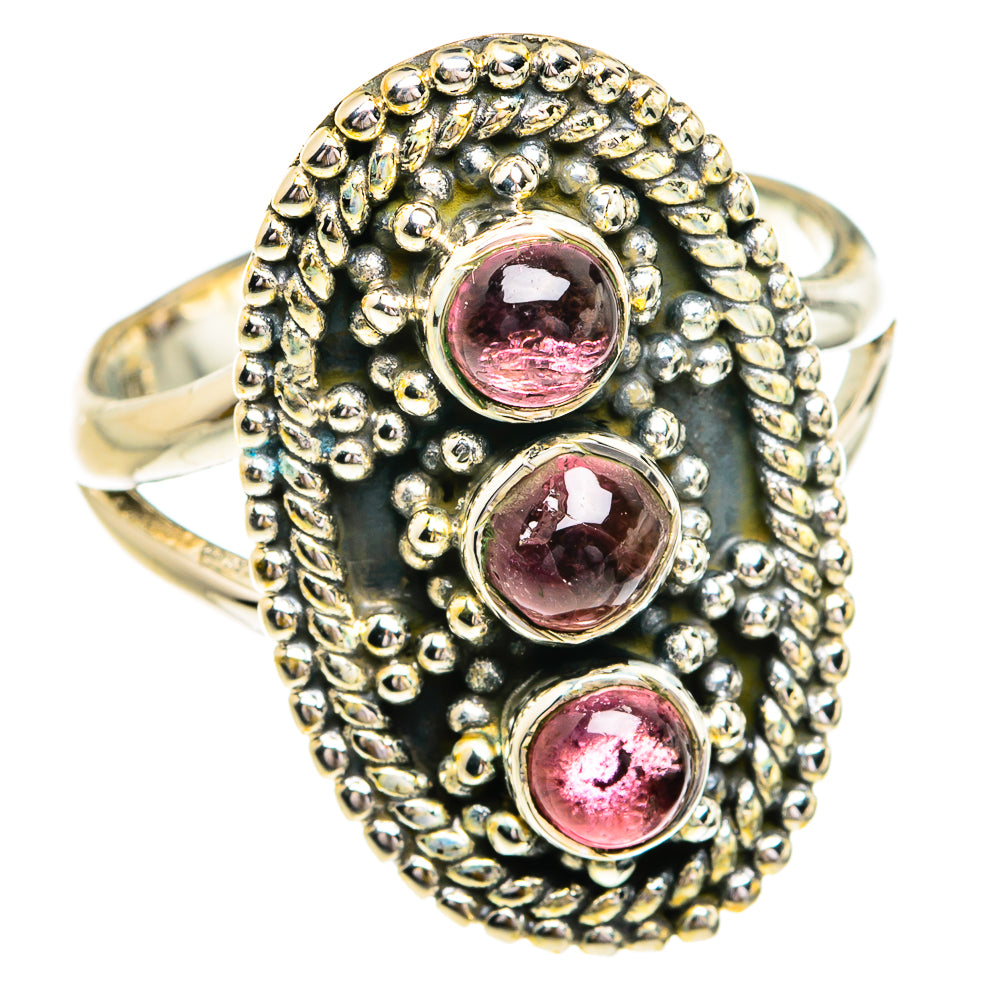 Pink Tourmaline Rings handcrafted by Ana Silver Co - RING79272