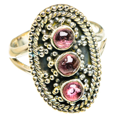 Pink Tourmaline Rings handcrafted by Ana Silver Co - RING79272