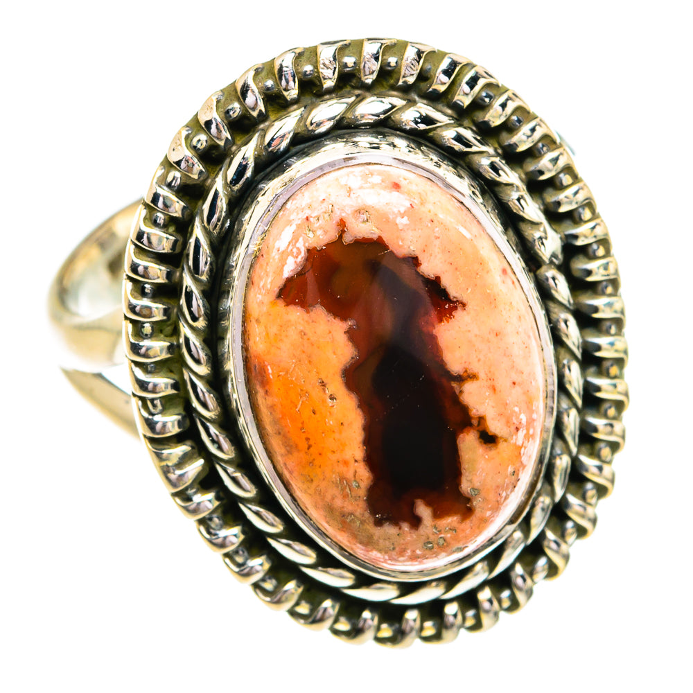 Mexican Fire Opal Rings handcrafted by Ana Silver Co - RING79282