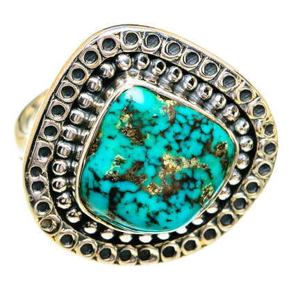 Tibetan Turquoise Rings handcrafted by Ana Silver Co - RING79288