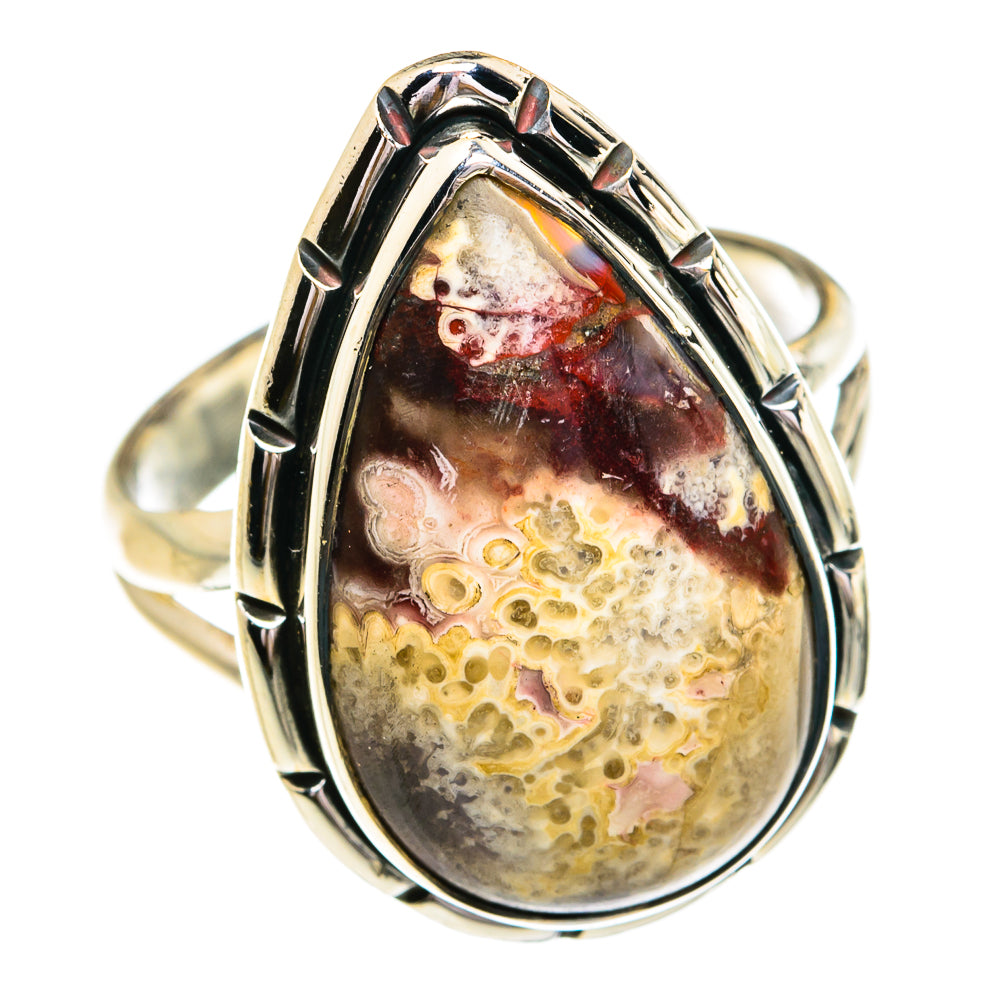 Fossil Coral Rings handcrafted by Ana Silver Co - RING79294