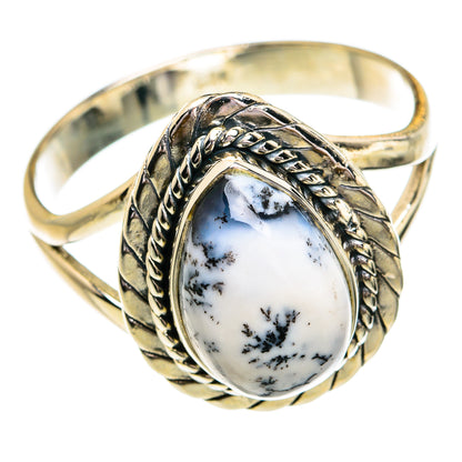 Dendritic Opal Rings handcrafted by Ana Silver Co - RING79306